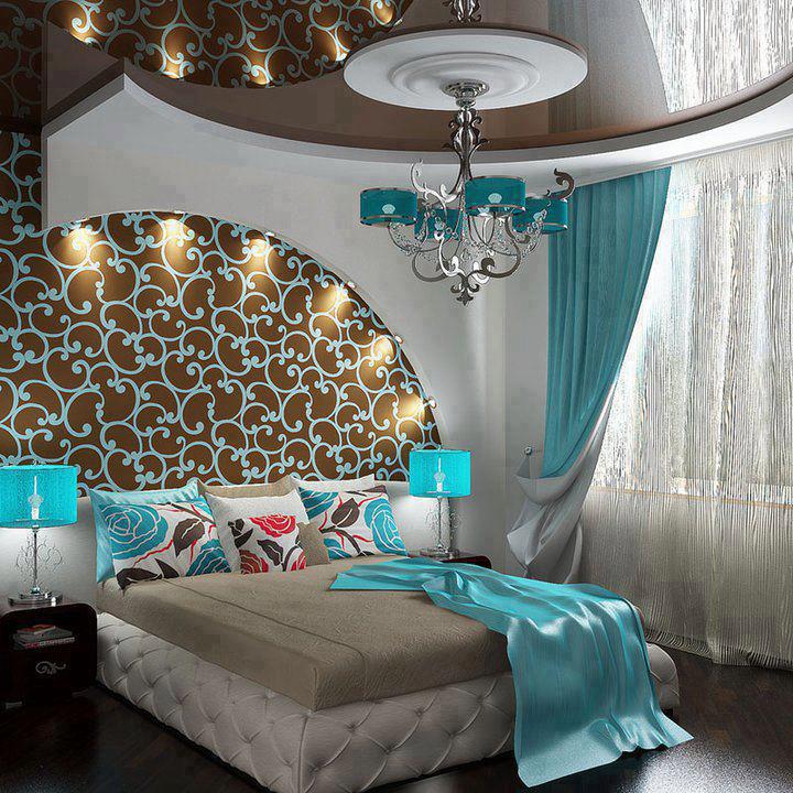 Dekoratif şık yatak odası dizayn modelleri