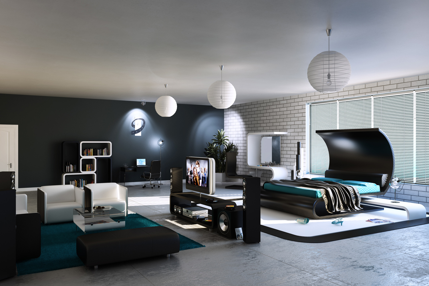 Modern farklı yatak odası dizayn modelleri