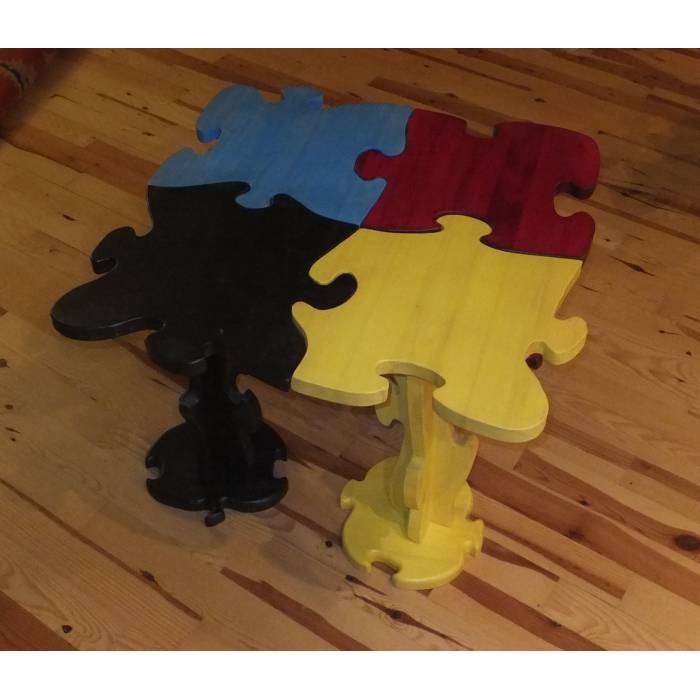 Puzzle Biçiminde Zigon Sehpa Modelleri