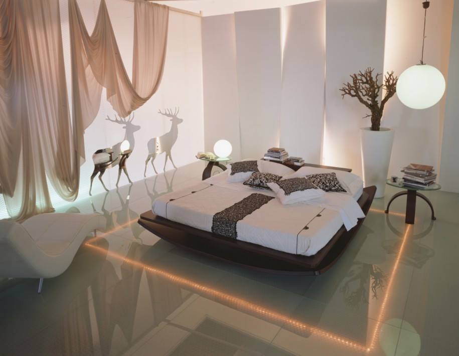 Şık modern yatak odası dizayn modelleri
