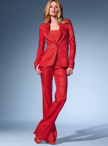 Kırmızı  bayan ceket modeli