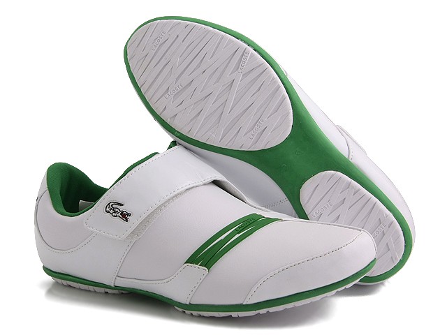 Lacoste yeşil çizgili spor ayakkabı modeli