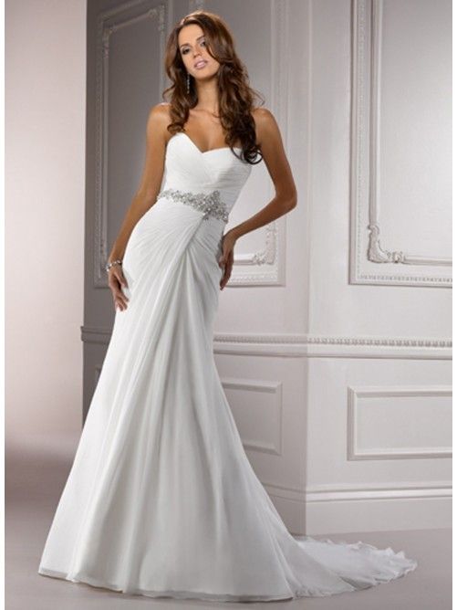 beyaz straplez abiye elbise