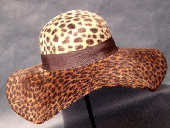 Leopar  desenli şapka modeli