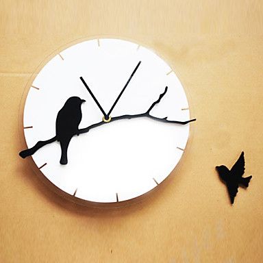 kuş figürlü duvar saati