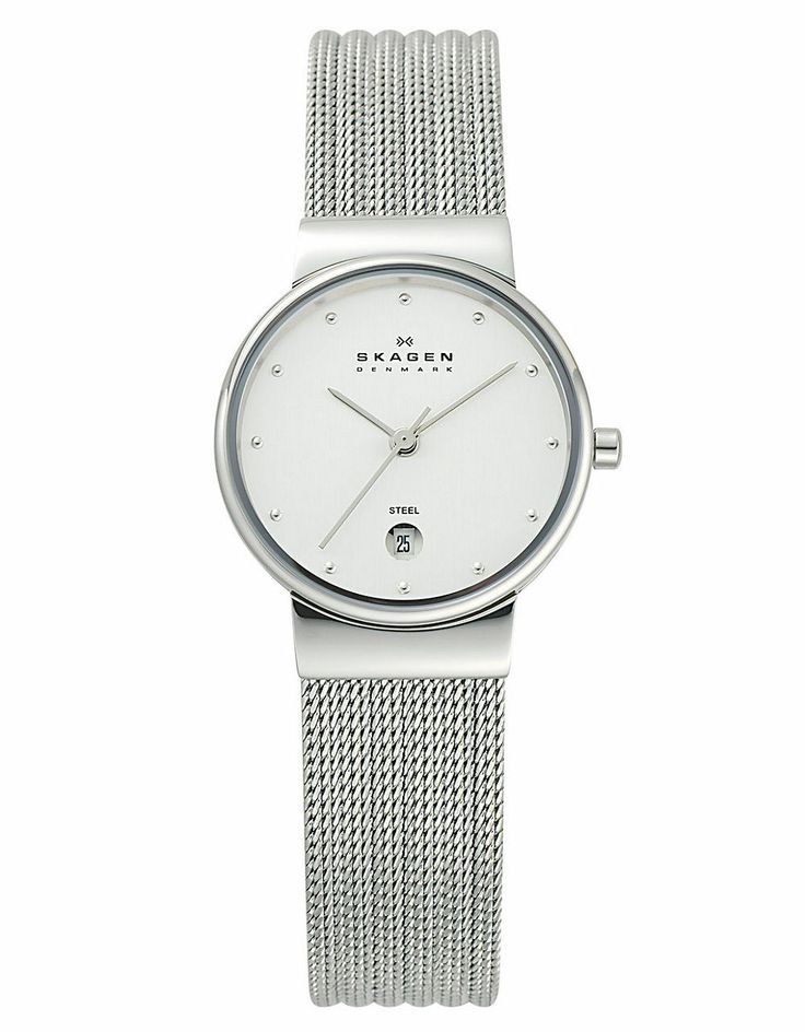 skagen tasarım gümüş saat modeli
