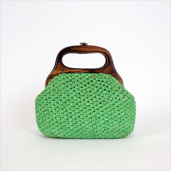 yeşil şık örgü çanta modeli