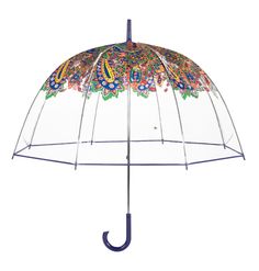 şeffaf otantik desenli şemsiye modeli