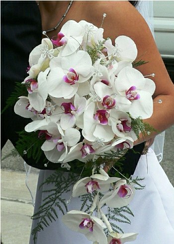 şık orkide gelin çiçeği  modeli
