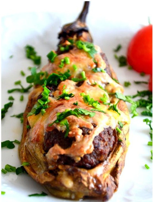 Közlenmiş Patlıcanlı Köfte Kebabı Tarifi