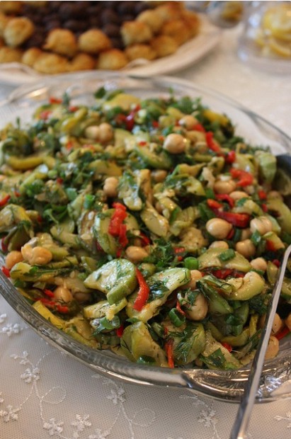 Nohutlu Kabaklı Salata Tarifi