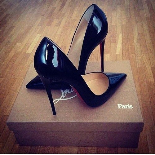 stiletto ayakkabı siyah rugan