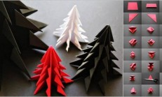 Origami İle Çam Ağacı