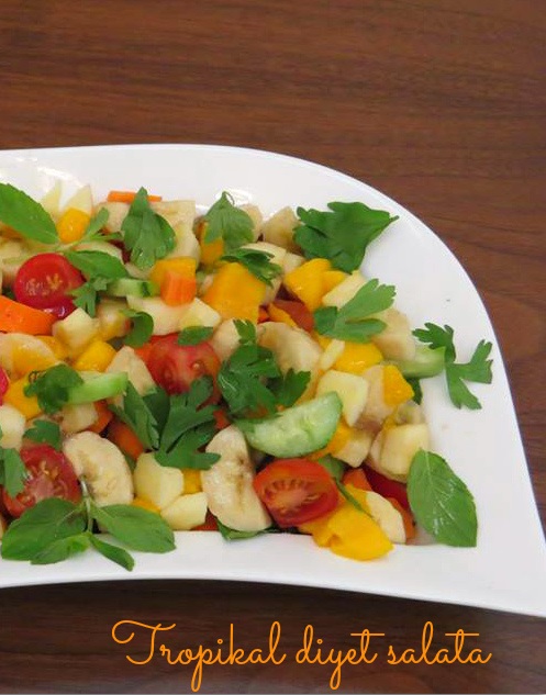naneli diyet meyve salatası