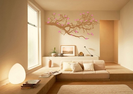 Ağaç Dalı Desenli Duvar Kağıt Modelleri