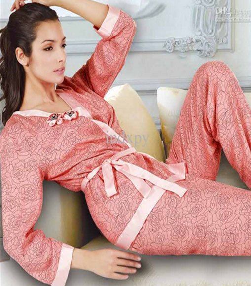 Kuşaklı pijama modeli