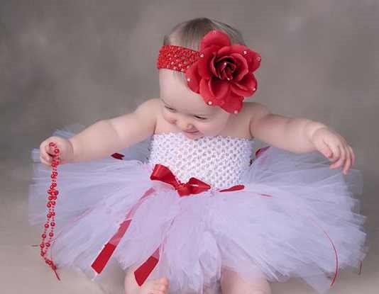 Kız bebek tütü elbise modeli