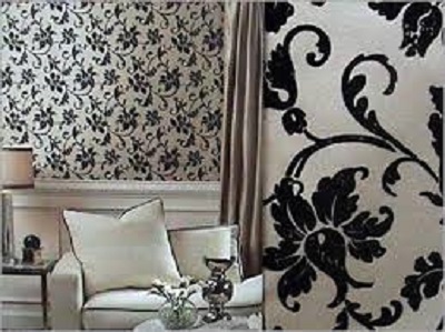 Oturma odası duvar kağıdı modeli