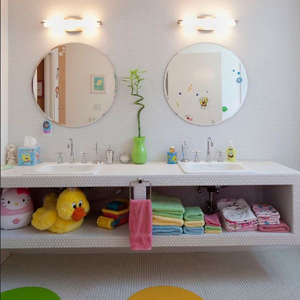 Şirin çocuk odası banyo modeli